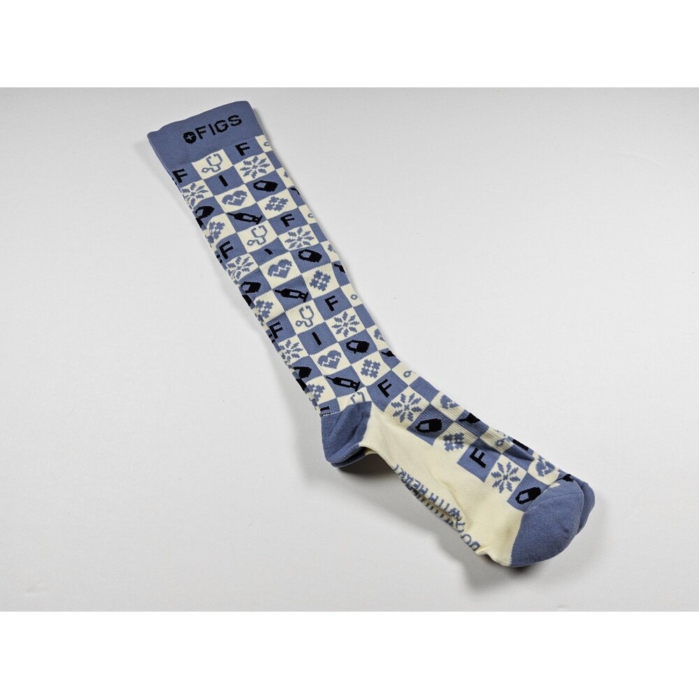 FIGS Compression Do It With Heart Nurse Medical Socks Size L